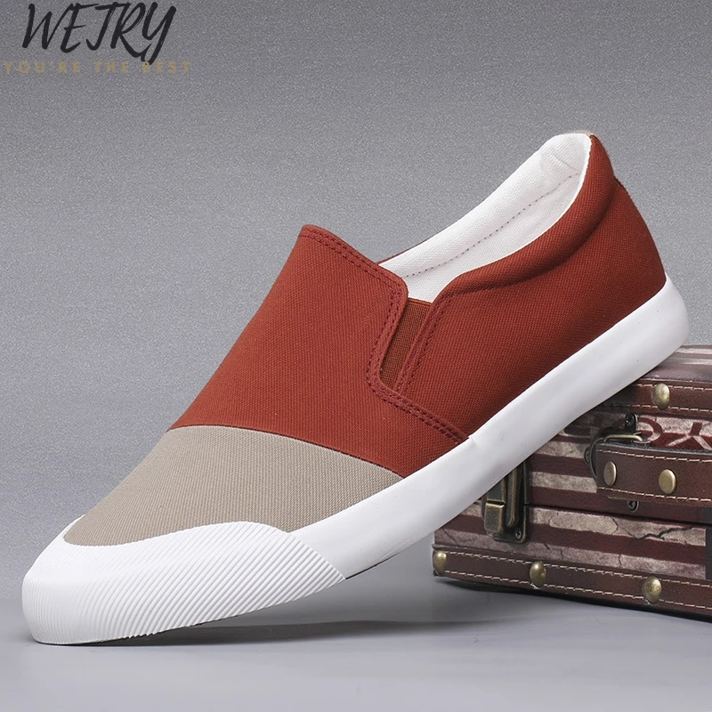 Men Loafers Men Shoes Casual Shoes Spring Summer Light Canvas Youth Shoes Men Breathable Fashion Flat Footwear