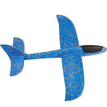 

Airplane Model Manual Throwing Whirly Flying Glider Foam Planes for Children Kids Playing baby toy 2020 new(Blue)