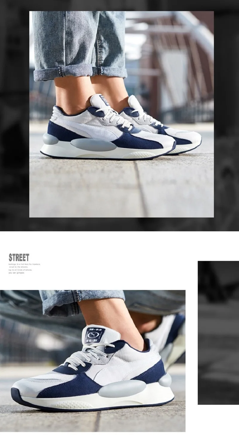 И аутентичный PUMA RS 9,8 пространство кроссовки унисекс Повседневная обувь в стиле ретро; дышащая обувь на весну Новые поступления 37023001