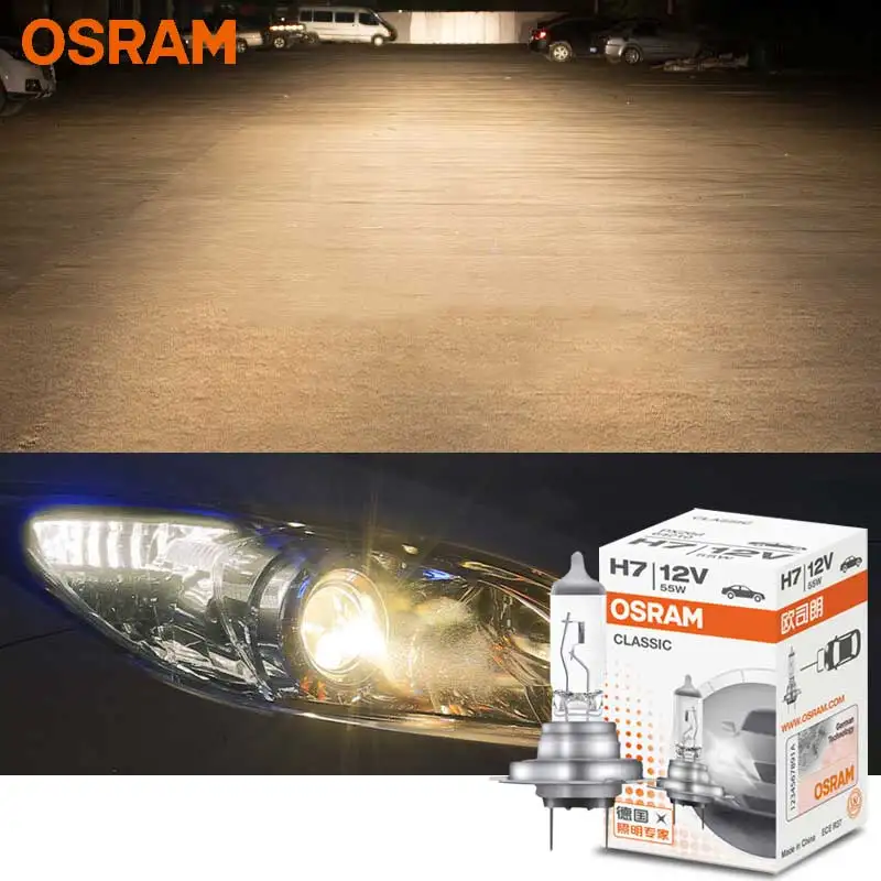 Галогенный противотуманный светильник OSRAM H7 автомобильная лампа на голову