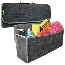 

Large Car Boot Organiser Carpet Storage Bag Tools Travel Tidy Hook Loop Case