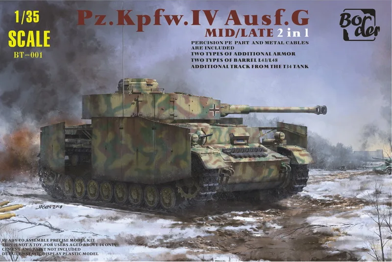 [Border] BT-001 1:35 Pz.Kpfw.IV Ausf.G 2 в 1 | Игрушки и хобби