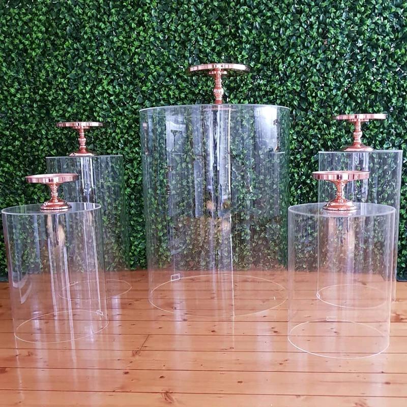 JAROWN New Multi Size Free Combination Acrylic Plexiglass Wedding Decoration Dessert Table Pre-function Area Decor Home Party Flores Stand Decorative (5)