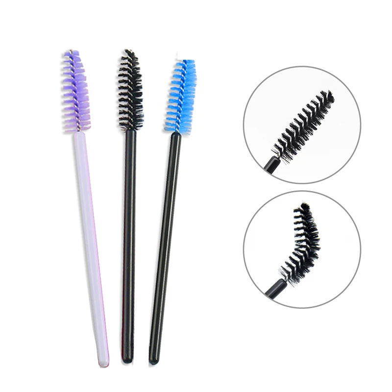 50pcs Disposable Eyelash Brush Makeup Brushes Mascara Wands Applicator Spoolers Eyebrow Brush For Eyelash Extension Makeup Tools