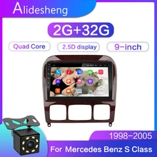 2G+ 32GB 2.5D 2Din Android 8,1 автомобильный dvd мультимедийный плеер gps для Mercedes Benz S Class W220 S280 S320 S350 S400 S430 S500 S600