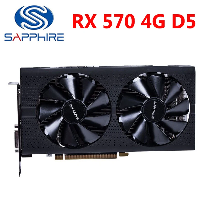 Saphir RX 570 4GD5 cartes graphiques RX570 4G 256Bit GDDR5 carte vidéo
pour AMD RX 500 série Radeon RX570-4GB Pulse utilisé