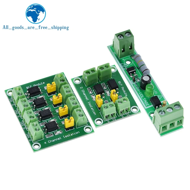 PC817 1 2 4-Kanal-Optokoppler-Isolationsplatine, Spannungswandler-Adaptermodul, 3,6–30 V, fotoelektrisches isoliertes Treibermodul – Detail 7