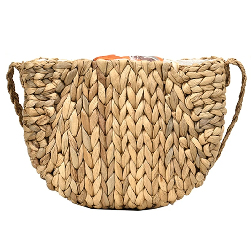 

Women Rattan Beach Straw Bag Children'S Basket Bag Summer Holiday Vacation Bohemian Handmade Bag Girls Small Tote