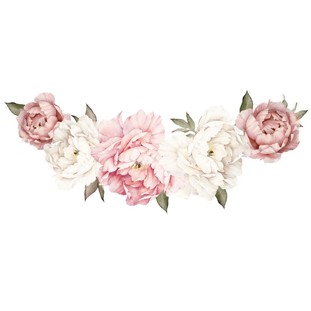 

40x60cm Van Gogh Creative Peony Series Wall Decals Open Rich Romantic Home Home Bedroom Living Room Decorative Wall Stickers