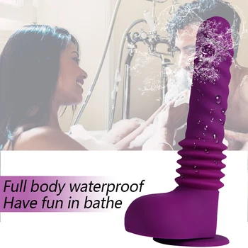 Remote Control Vibrator Dildo with Suction Cup Telescopic Big Penis Sex Toy for Women G-Spot Stimulation for Female Masturbation 6