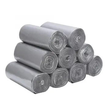 

9Roll Big Size Thicken Kitchen Bathroom Toilet Waste Trash Clean Rubbish Garbage Bag Silver Trash Bags