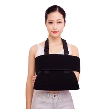 Черный цвет дышащий медицинский сетчатый плечевой ремень для поддержки локтя Регулируемый раздельный ремень для травм плеч