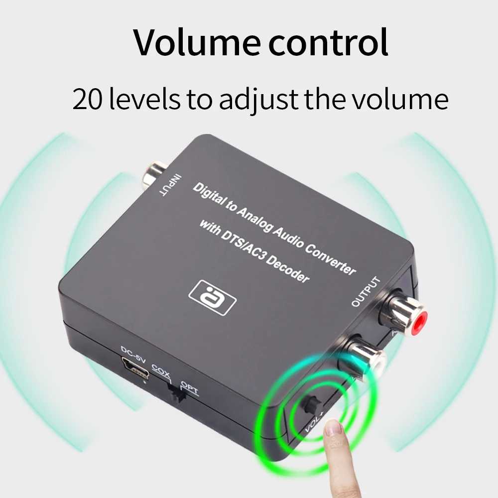 AYINO 24bit 192K DAC 5.1CH Hi Fi Цифровой в аналоговый аудио декодер конвертер DTS AC3 PCM