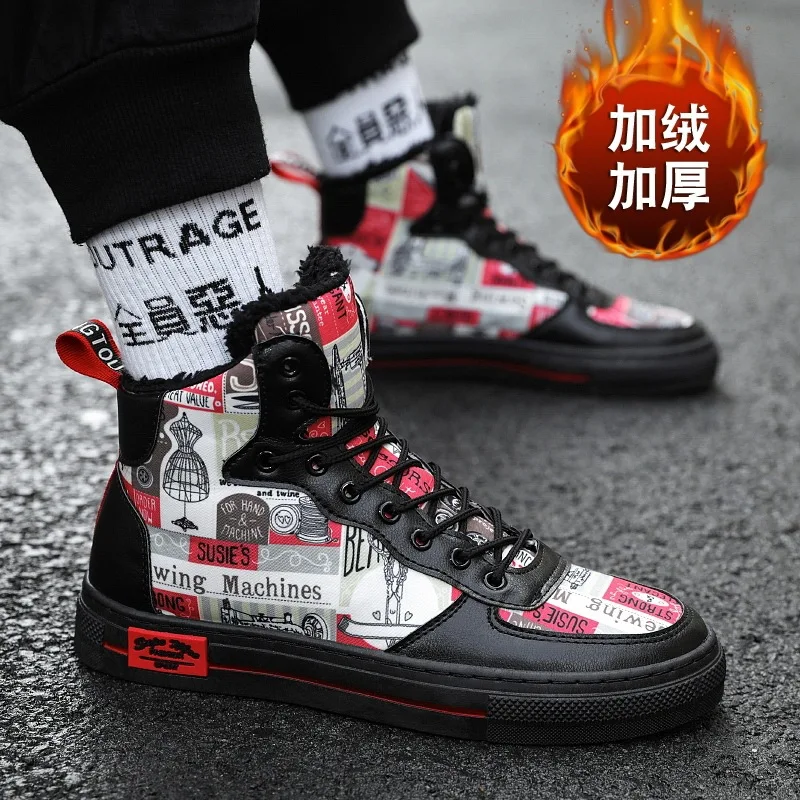 

2020 New Style Men's Shoes Spring Macbook Casual High-top Board Shoe Korean-style Trend Canvas Trendy Shoes Online Celebrity Ver