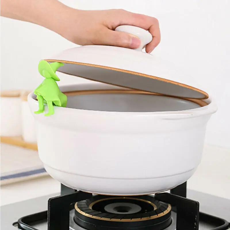 

1pc Silicone Kitchen Accessories Lift Pot Cover Overflow Device Heighter Tools