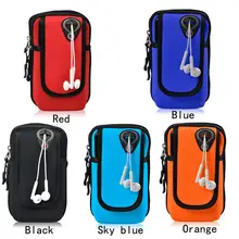 Универсальный чехол для пробежки, наручный держатель на молнии для смартфона iPhone Android samsung Fit 6 дюймов