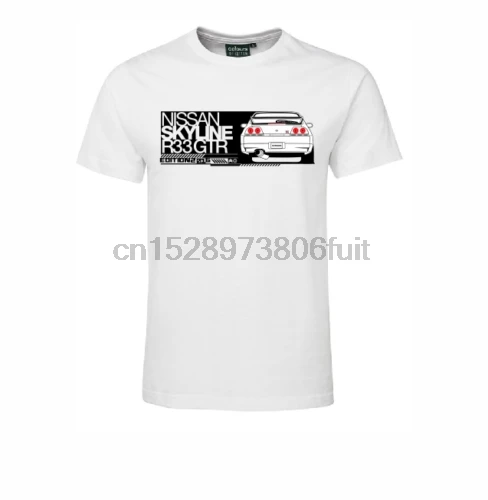

NISSAN SKYLINE R33 GTR RB26 T-SHIRT COTTON RACE CAR TURBO JDM DRIFT SHIRT GIFT
