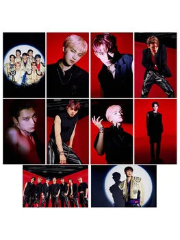 

23Pcs/Set Kpop NCT WAYV Photo Stikcy Card Bad Alive Winwin Lucas Crystal Card Sticker Ten Debut Photocard Sticker