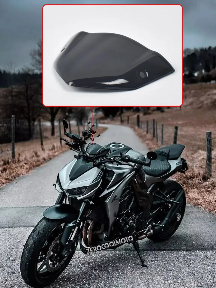 Moto Pare-Brise Pour Kawasaki Z1000 2014 2015 2016 2017 Pare-Brise