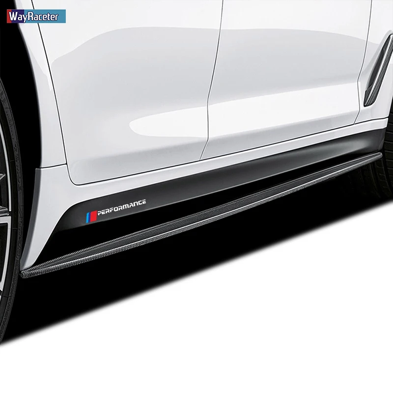 

2 Pcs M Performance Door Side Skirt Sticker Decal For BMW F20 F40 F22 F30 E90 F32 F10 F07 X5 X6 M3 M4 M5 E60 Z4 G20 F15 F16 G30