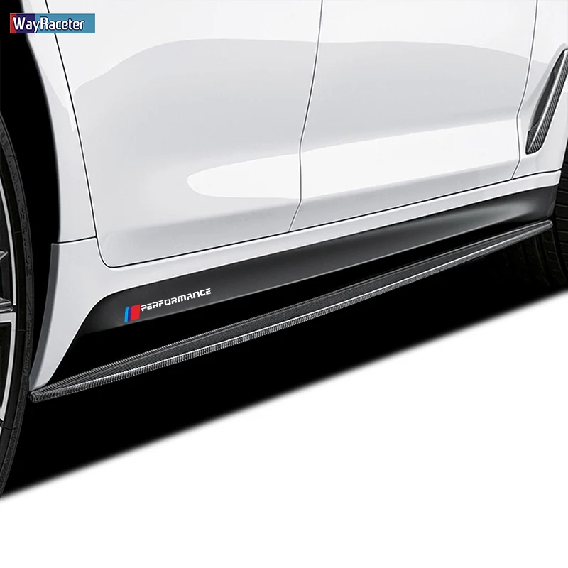 Stück Glanz Kohlefaser Auto Rock Aufkleber Seitenaufkleber Aufkleber für Bmw G20 