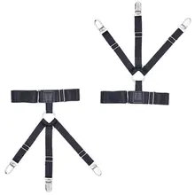 THINKTHENDO 1 пара Мужская рубашка остается бизнес форма подвязки ноги бедра чулок регулируемый