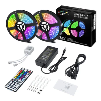

LED Strip Lights 5050 RGB Lamps IP65 Waterproof RF Remote Controller Apply for Party, Home Aluminum Auto Decoration DC 220V