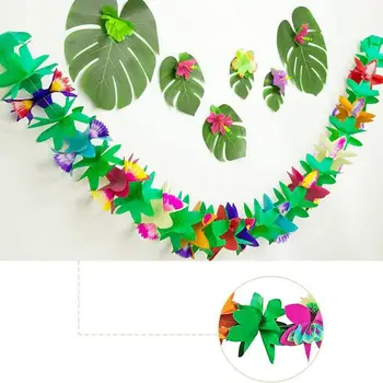

1set Balloon Arch Kit for Different Table Size & 3PCS Paper Garland Decorations, Hibiscus Garland Flower Banner