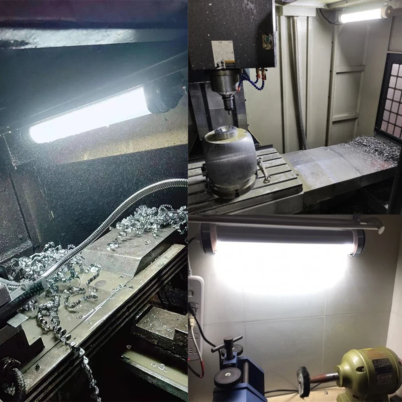 LED CNC Machine Tool Lights Adjustable 10-30W IP67 Waterproof Oil-proof Explosion-proof Lathes Milling Grinder Workshop Lamp led work light