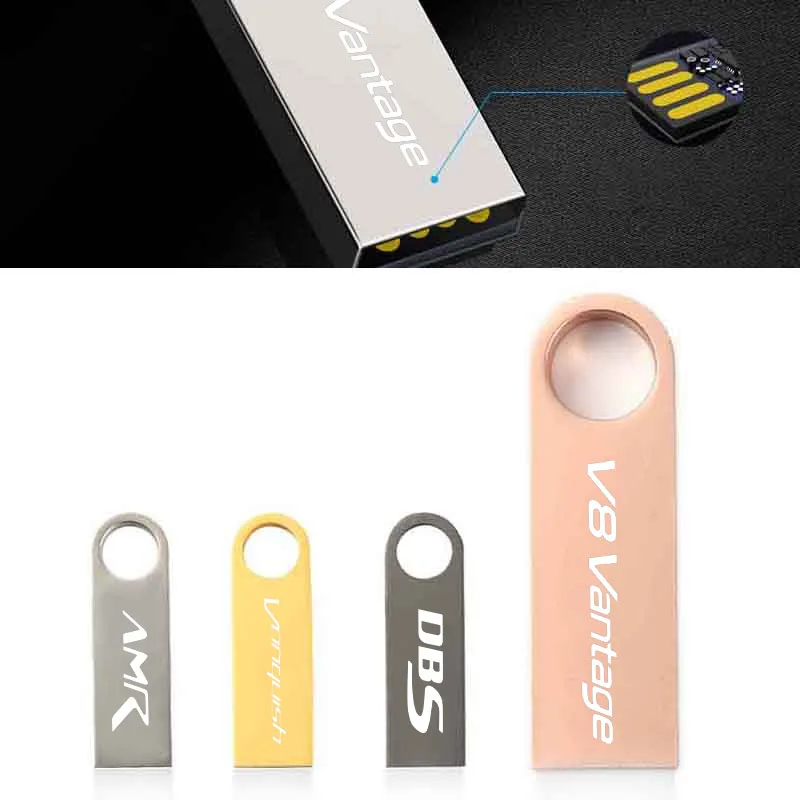 Chiavetta Usb 16Gb 32Gb Pen Drive Disco In Metallo Impermeabile U Per Aston Martin Amr Cygnet Db9 Dbs Rapide V8 Vantage Zag Ato Rapides