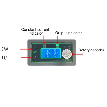 

50V 12A 600W Programmable CNC Step-down Power Supply Module Constant Voltage LCD Digital Screen Display DIY Power Module