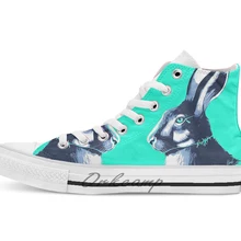 Hare blues/Повседневная дышащая Высокая холщовая обувь кеды на шнуровке; Прямая