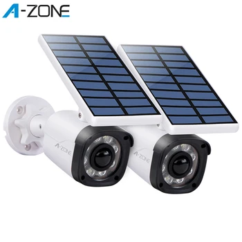 

A-ZONE LED Solar Light Outdoor IP66 Waterproof Solar Lamp With PIR Motion Sensor Garden Dummy Fake Security Bullet Camera