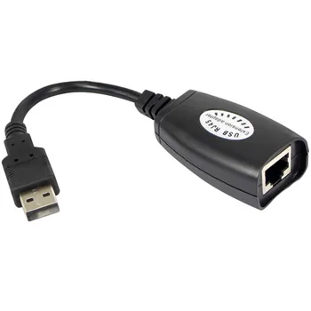 

New USB 2.0 To RJ45 Adapter RJ45 LAN Cable Extension Cable USB Extender Over Cat5 Cat5e Cat6 Cables High Quality