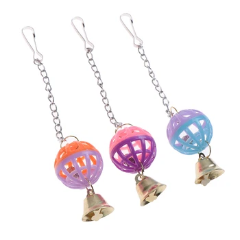 

Cute Parrot Toys Funny Swing Bell Ball Bird Toy Pet Bird Parakeet Climb Bite Chew With Hanging Pet Supplies For Parakeet Cockati
