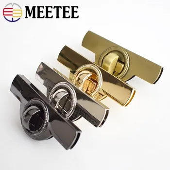 

2/4pcs Women Bag Metal Lock Handbag Decorative Mortise Locks Twist Turn Locks Snap Clasps Closure DIY Hardware Accessories BF129