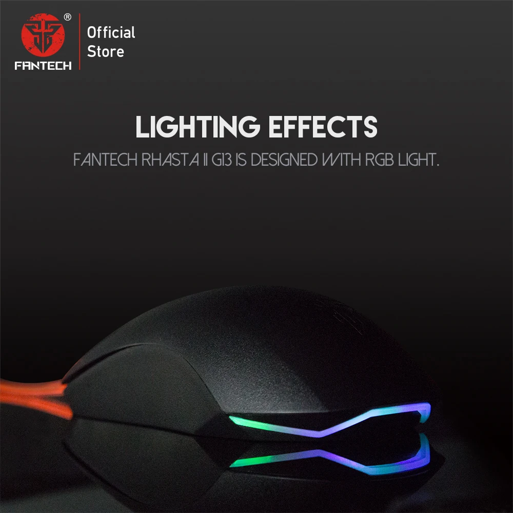 Fantech G13 Проводная игровая мышь Регулируемая 2400 dpi универсальная эргономичная для