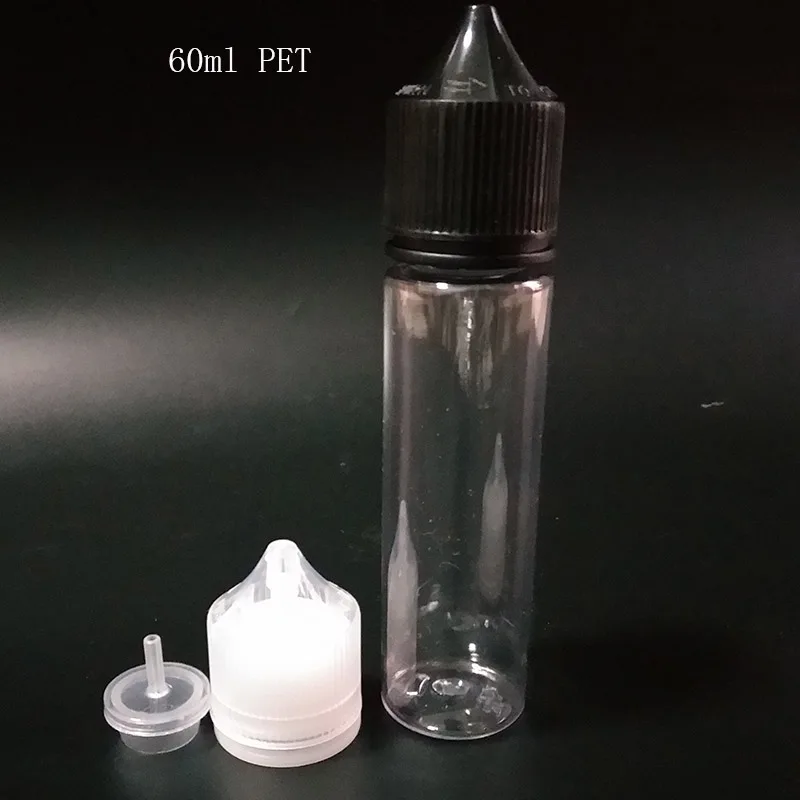 1000 шт пустая бутылка-капельница для домашних животных 10 мл 15 мл 30 мл 60 мл 100 мл 120 мл бутылки для электронных жидкостей с колпачками для электронных сигарет - Цвет: 60ml PET