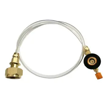 

Outdoor Gas Stove Propane Regulator And Hose, Burner Lpg Flat Cylinder Tank Coupler Bottle Gas Stove Propane Refill Adapter