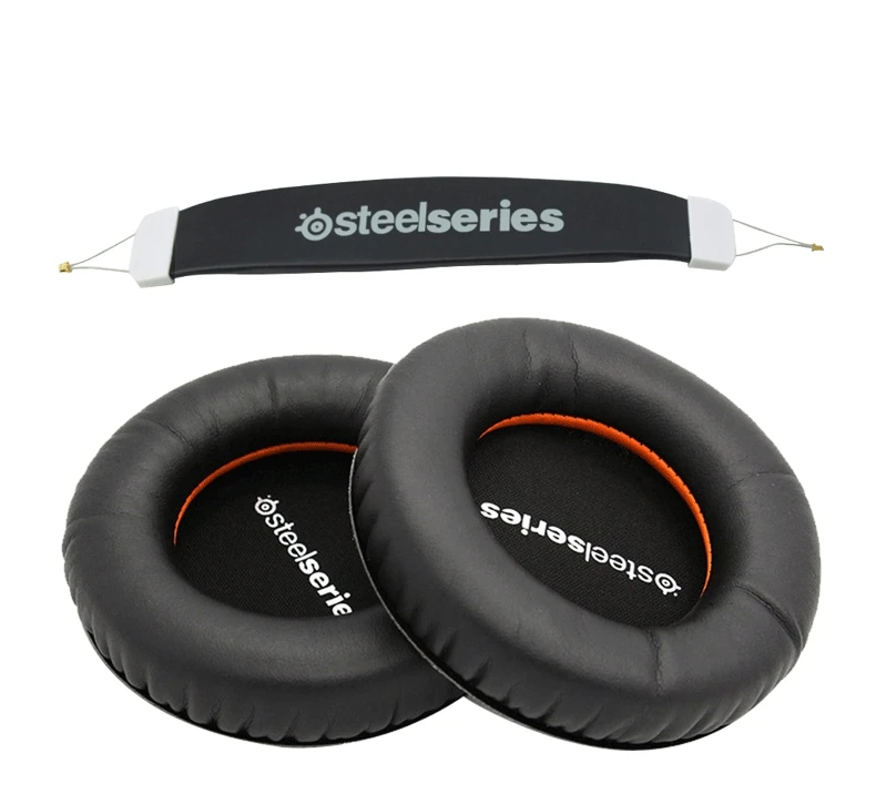 Black set Для Steelseries Siberia V1 V2 V3 гарнитура с губкой, чехол для наушников, сменные пенопластовые подушечки+ оголовье амбушюры - Цвет: Black set