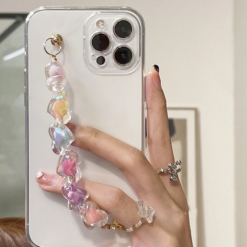 Bracelet wrist case for Samsung Galaxy A10S A20e A30S A50S A01 A11 A21S A31 A41 A51 A71 A52 A72 A12 A22 A32 A02 A03S Clear Cover kawaii phone case samsung