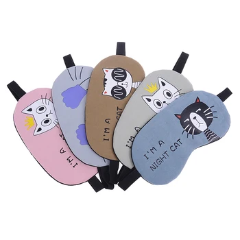 

1PC Cartoon Eye Mask Soft Padded Sleep Travel Shade Cover Rest Relax Eye Sleeping Mask Case Beauty Girl
