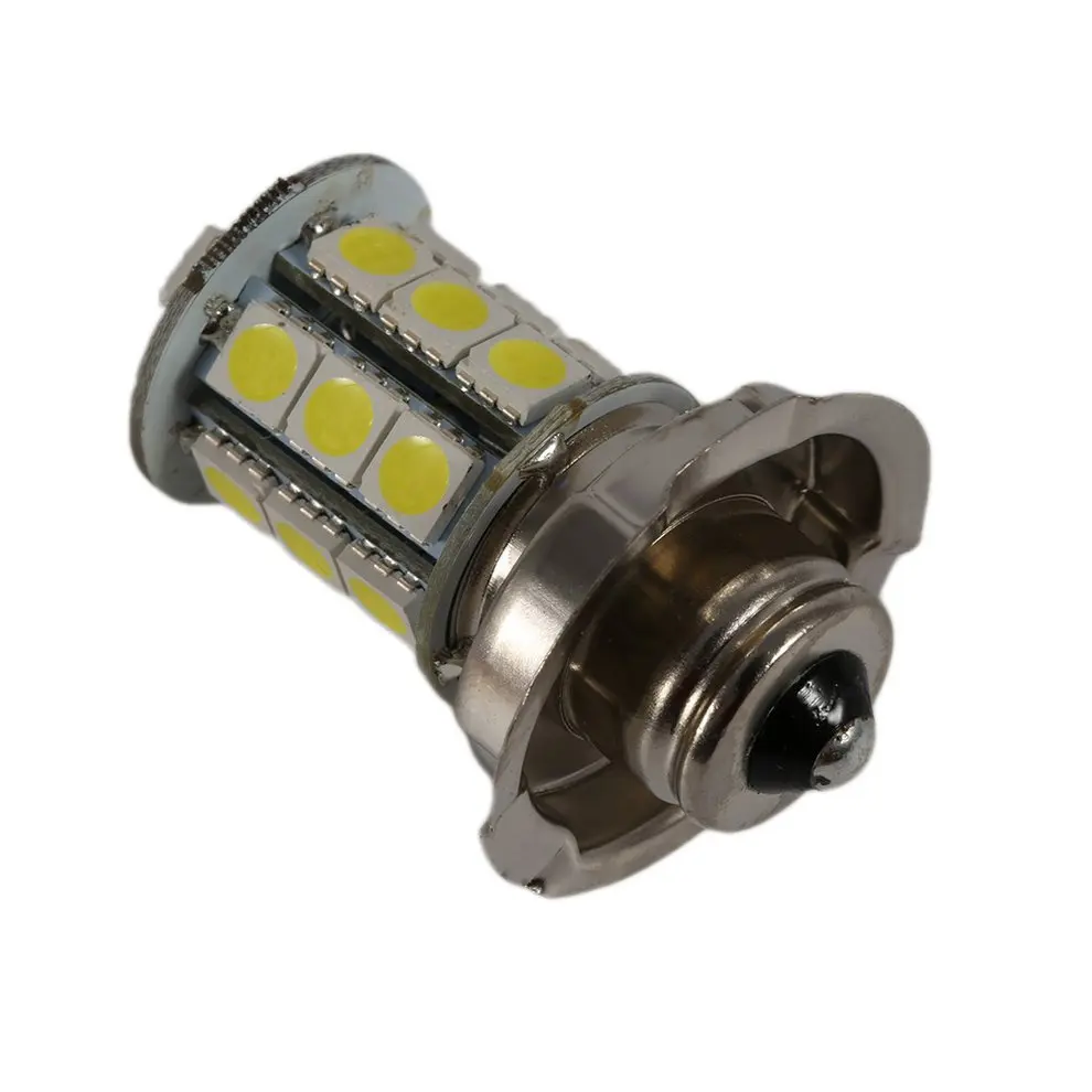 635 2x12V P26 S 24 SMD светодиодный белый головной светильник для мотоцикла, автомобиля, Лампа 6000 K, прочный коричневый светильник