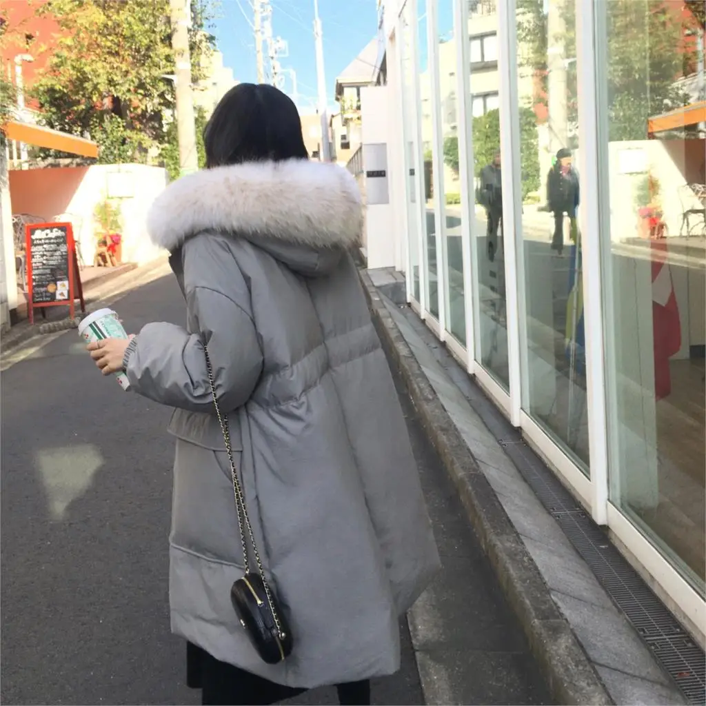 grey blue Зима Nagymaros воротник вниз куртка талии насосные 926 - Цвет: grey blue