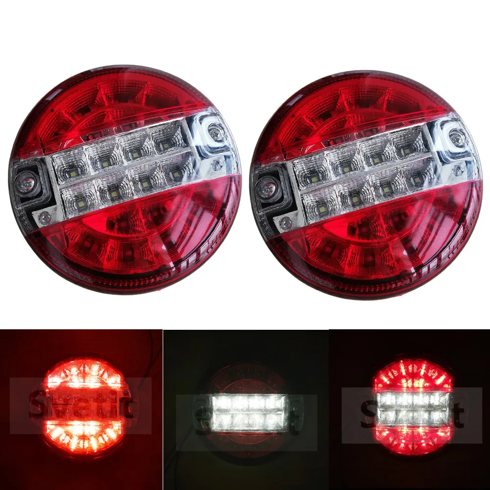 2pcs Tractor Taillight 24v Led Rear Lights For Trailer Truck Tail