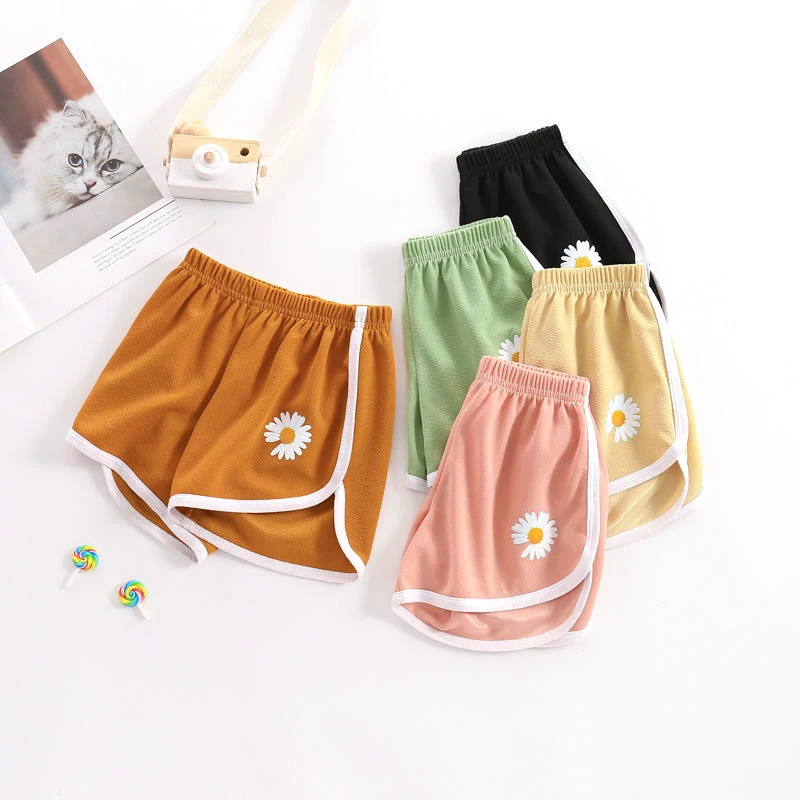 

Summer thin baby pants Korean infant ice silk casual pants male baby breathable cotton and linen shorts