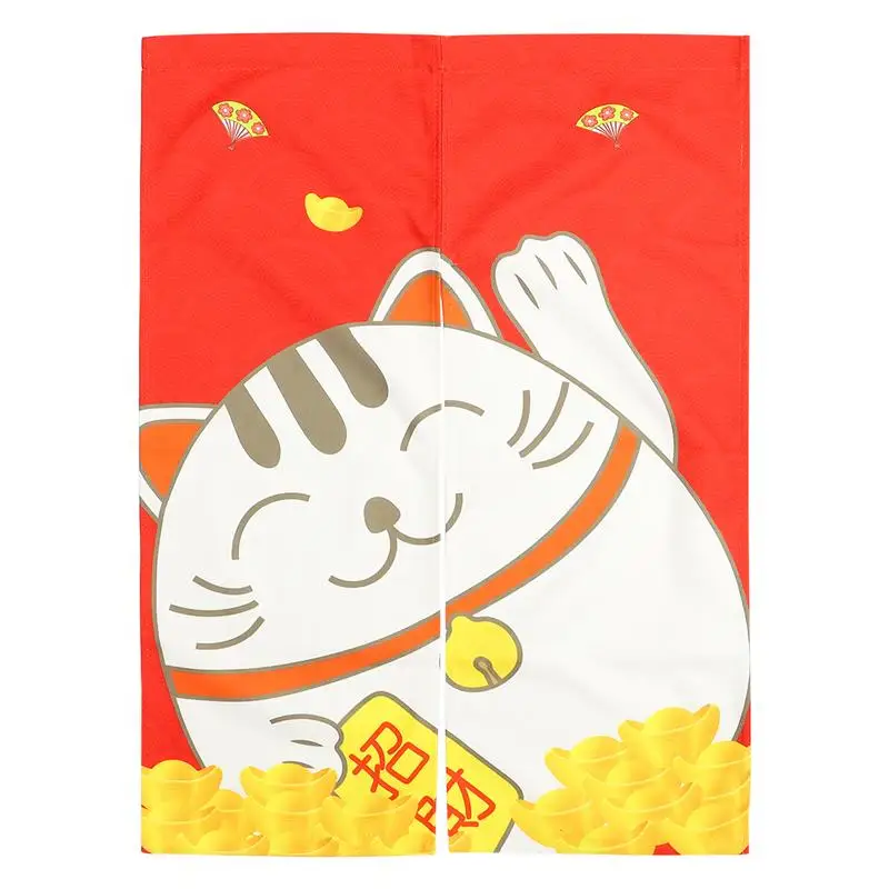 Хлопковые и льняные двери в японском стиле занавески для кухни ванной шторы