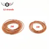 I KEY BUY 1M/2M Length Speaker Lead Wire 12 Strands Braided Copper Cable DIY Repair for  5