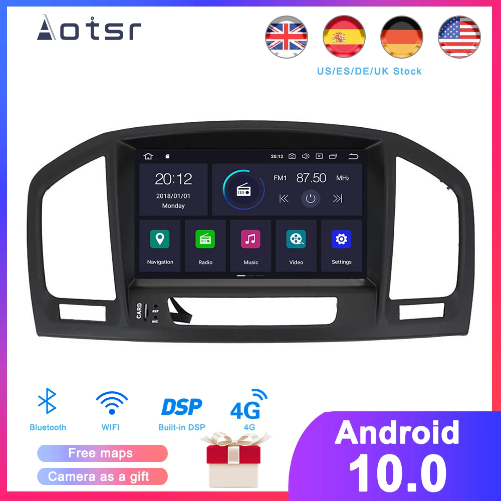 DSP Android 10 0 автомобильный DVD-плеер GPS-навигация для Opel Insignia 2008 2009-2013 Авто Радио