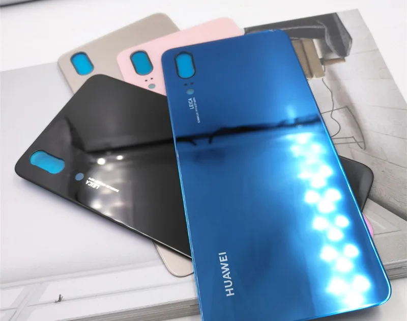 Для HUAWEI P20 дверь задняя Корпус крышка чехол Стекло задняя Батарея крышка чехол Замена для HUAWEI P20